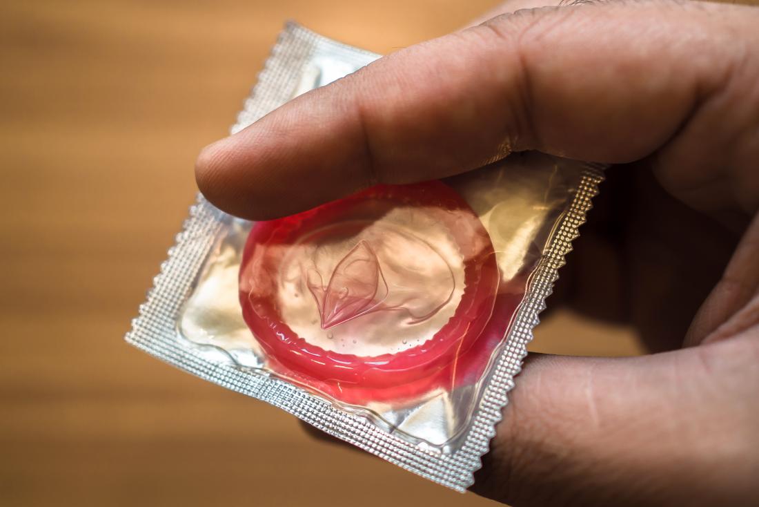 a condom which may cause an allergic reaction to