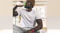 Man Drinking Preworkout Supplement Protein Shake